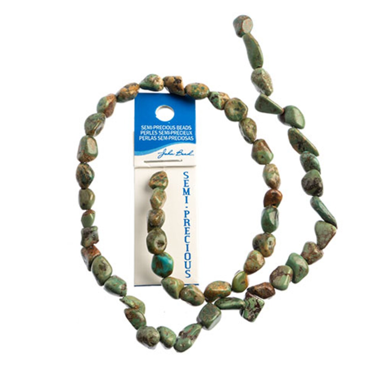 Earth's Jewel Semi-Precious 6-9mm Turquoise Natural 16" Nugget Strung Bead